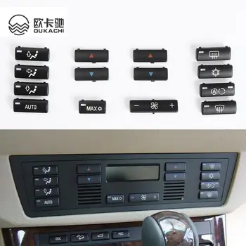 Autó klímafűtés Hőmérséklet-szabályozás nyomógombos légkondicionáló kulcssapka klímaberendezés fedél BMW 5-ös sorozathoz E39 X5 E53