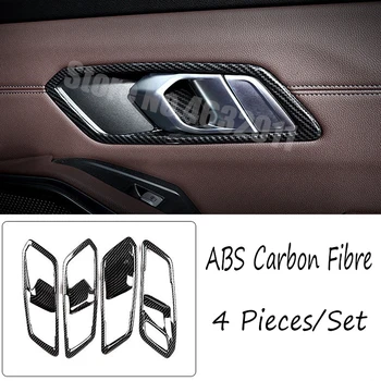 ABS Matt/szénszálas autó belső ajtó Tálvédő keretfedél burkolat Autó stílus BMW 3-as G20-as sorozathoz 2019 2020 tartozékok
