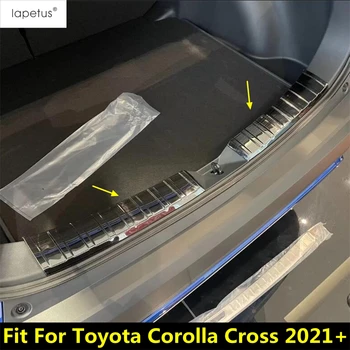 Hátsó csomagtartó ajtó Párkányrúd védőburkolat burkolat Rozsdamentes acél kiegészítők Toyota Corolla Cross 2021 - 2023