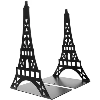 Könyv vége Könyv vége Fém könyvvég Kreatív Párizs Eiffel-torony Könyvvégek Fekete fehér könyvtartó Bool Szervező Home Office