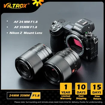 VILTROX 24mm 35mm F1.8 autofókuszos Full Frame objektív Széles látószögű Prime objektív Nagy rekesznyílás a Nikon Lens Z-bajonettes Z7 Z50 fényképezőgéphez
