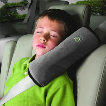 Autósülés fejtámla Gyermek vállpárna rajzfilm plüss velúr pamut puha alvó biztonsági övhuzat párna aranyos nyakpárna